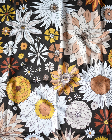 Nicsessories Fall Floral Square Scarf myselflingerie.com